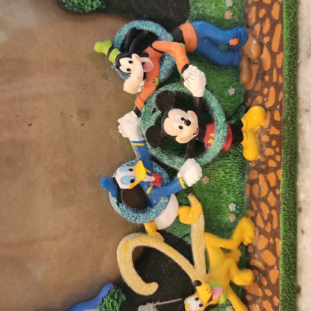 Disney World 2000 Celebration Picture Frame Mickey Donald Goofy - Picture 2 of 9